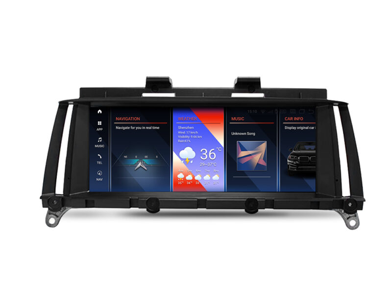 8.8" Android skärm 4+64G Qualcomm 4G+64G för BMW X3 F25 X4 F26