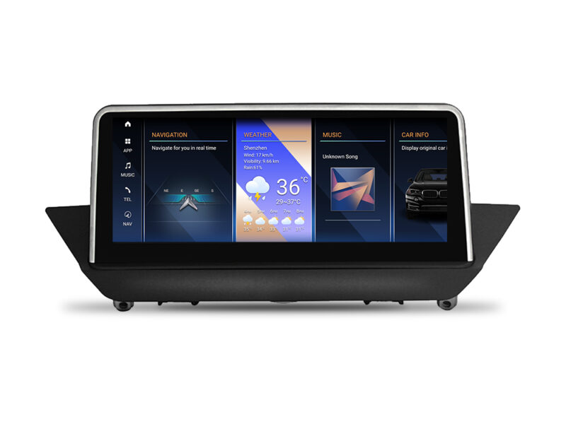 10.25" Android Skärm 4G+64G Qualcomm Octa-Core för BMW X1 E84 2009-2015