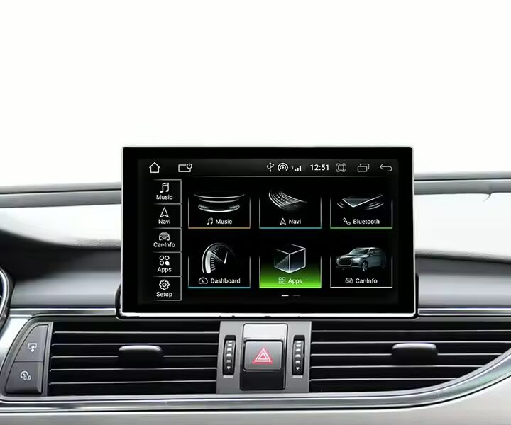 9" Android 14 Skärm till Audi A6 A7 2012-2018